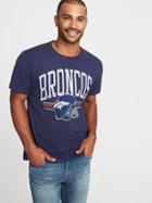 Old Navy Mens Nfl Team-graphic Slub-knit Tee For Men Broncos Size Xxl