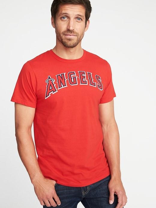 Old Navy Mens Mlb Team Graphic Tee For Men Los Angeles Angels Size M