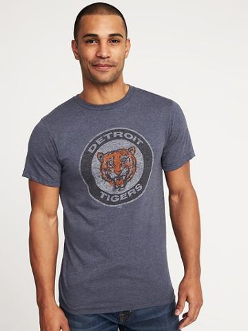 Old Navy Mens Mlb Cooperstown Collection Team Tee For Men Detroit Tigers Size S