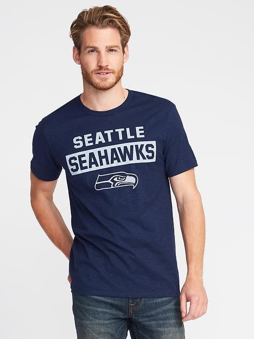 Old Navy Nfl Slub Knit Tee For Men - Seahawks