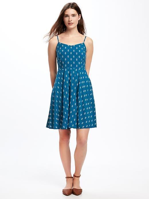Old Navy Fit & Flare Cami Dress For Women - Cobalt Blue
