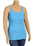 Womens Plus Jersey Stretch Tamis Size 3x Plus - Blue Cast