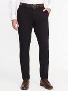 Old Navy Mens Athletic Built-in Flex Signature Non-iron Dress Pants For Men Black Size 40w