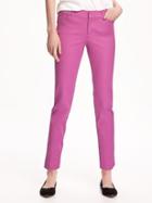 Old Navy Pixie Mid Rise Ankle Pants For Women - Razzleberry
