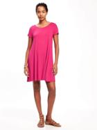 Old Navy Jersey Swing Dress For Women - Party Started Pink