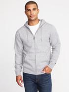 Old Navy Mens Heathered Zip-front Hoodie For Men Heather Gray Size Xl