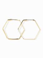 Old Navy Hexagon Hoop Earrings For Women - Gold