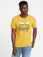 Old Navy Mens Graphic Crew-neck Tee For Men Crater Lake Size M