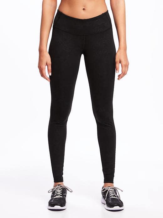 Old Navy Go Dry Mid Rise Compression Leggings For Women - Embossed