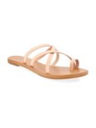 Old Navy Faux Leather Multi Strap Sandals For Women - Nude