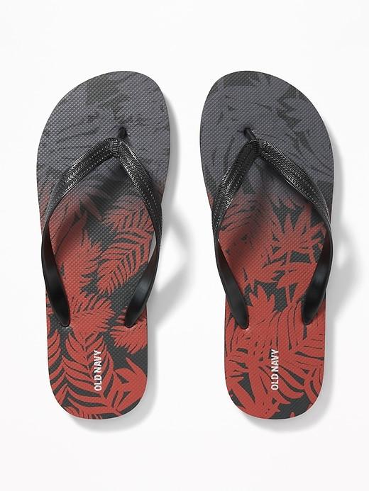 Old Navy Mens Graphic Flip-flops For Men Red Hawaiian Size 12/13