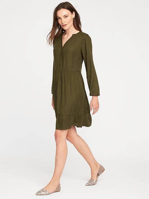 Old Navy Henley Swing Dress For Women - Far Away Land