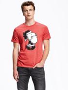 Old Navy Peanuts Graphic Tee For Men - Robbie Red