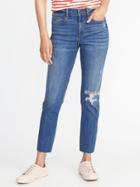 Old Navy Womens The Power Jean A.k.a. The Perfect Straight Ankle For Women True Blue Size 0