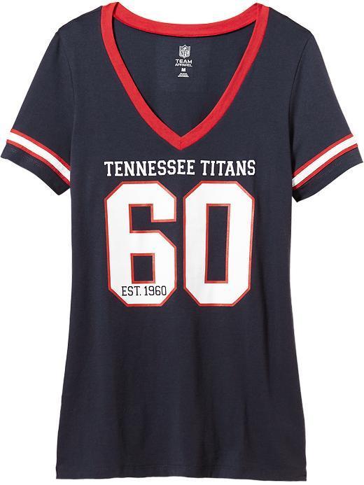 Old Navy Womens Nfl Team V Neck Tees - Titans