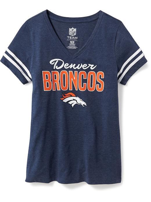 Old Navy Womens Nfl Team V-neck Tee For Women Broncos Size Xs