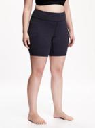Old Navy Womens Plus Go Dry Compression Shorts - Lost At Sea Navy
