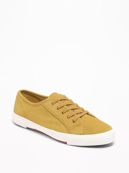 Old Navy Womens Corduroy Sneakers For Women Chartreuse Size 8
