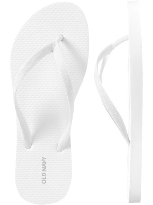 Old Navy Womens Classic Flip Flops - White