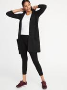 Old Navy Womens Open-front Super-long Hoodie For Women Blackjack Size M