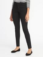 Old Navy Womens Mid-rise Pixie Full-length Pants For Women Black Dots Size 18