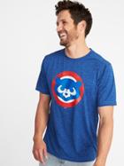 Old Navy Mens Mlb Team Graphic Performance Tee For Men Chicago Cubs Size L