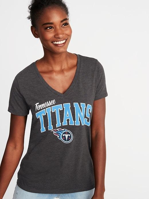 Old Navy Womens Nfl Team Graphic V-neck Tee For Women Tennessee Titans Size Xs