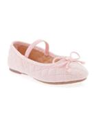 Old Navy Quilted Twill Ballet Flats Size 10 - Pink Elephant