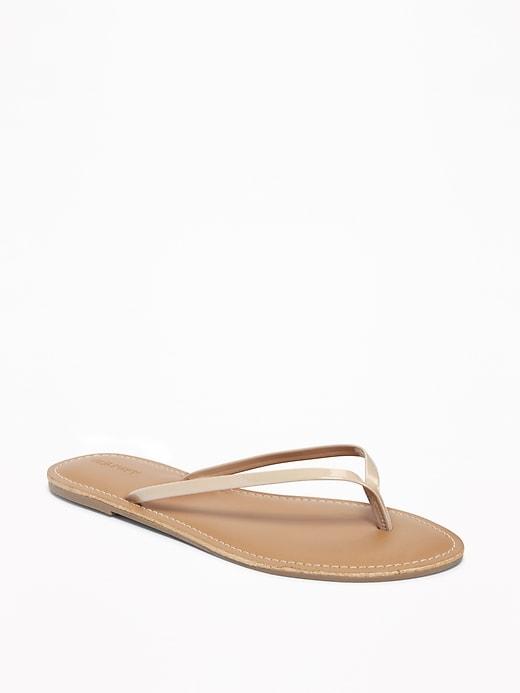 Faux-leather Capri Sandals For Women