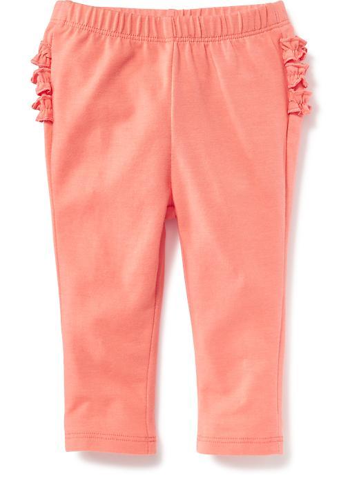 Old Navy Ruffle Back Leggings - Bright Coral