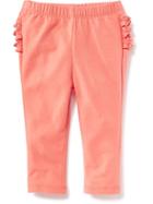 Old Navy Ruffle Back Leggings - Bright Coral
