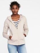 Old Navy Relaxed Full Zip Fleece Hoodie For Women - Icelandic Mineral