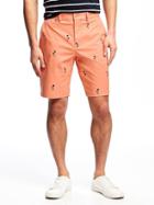Old Navy Slim Built In Flex Ultimate Khaki Shorts For Men 10 - Coral Agenda