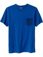 Old Navy Mens Graphic Tees Size Xxl Big - Blue Chess