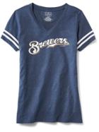 Old Navy Mlb V Neck Tee For Women - Milwaukee Brewers