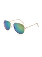 Old Navy Classic Aviator Style Sunglasses For Women - Military Green