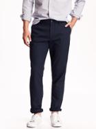 Old Navy Broken In Straight Leg Khakis For Men - Classic Navy