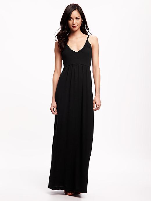 Old Navy Empire Waist Maxi Dress For Women - Black