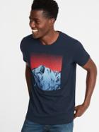 Old Navy Mens Graphic Soft-washed Tee For Men Iconic Navy Size M