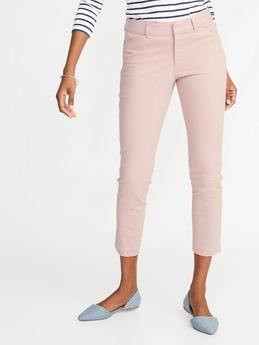Mid-rise Pixie Chino Ankle Pants For Women