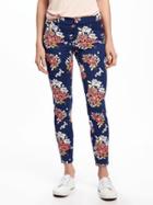 Old Navy Mid Rise Pixie Ankle Pants For Women - Large Floral