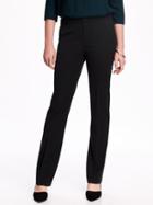 Old Navy Mid Rise Straight Trouser For Women - Black