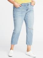 Old Navy Womens The Plus-size Power Jean, A.k.a. The Perfect Straight Light Wash Size 24