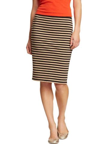 Old Navy Womens Striped Jersey Pencil Skirts