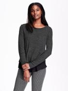 Old Navy Womens Lightweight Sweater Size L Tall - Black