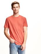 Old Navy Soft Washed Crew Neck Tee For Men - Mango Magic