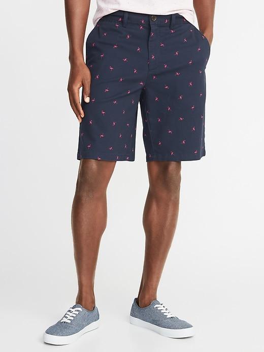 Old Navy Mens Slim Ultimate Built-in Flex Khaki Shorts For Men - 10 Inch Inseam Pink Flamingo - 10 Inch Inseam Pink Flamingo Size 31w