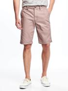 Old Navy Broken In Khaki Shorts For Men 10 - Riverstone Pink