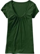 Old Navy Womens Ruched V Neck Tees - Florentine