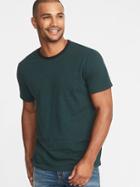 Old Navy Mens Soft-washed Slub-knit Ringer Tee For Men Botanical Green Size Xxxl